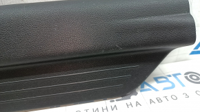Front left door sill plate for Hyundai Sonata 11-15, black, worn