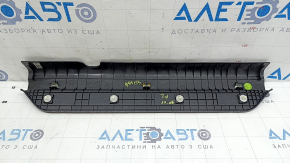 Front left door sill plate for Hyundai Sonata 11-15, black, worn