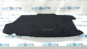 Small trunk mat (rubberized fabric) for Hyundai Sonata 11-13 hybrid, black, for cleaning