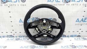 The steering wheel is bare, Hyundai Sonata 20-23, black rubber, with paddle shifters, and a lining.