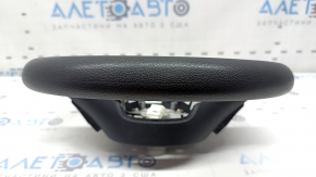 The steering wheel is bare, Hyundai Sonata 20-23, black rubber, with paddle shifters, and a lining.