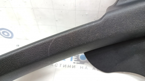 Rear left door sill plate for Hyundai Sonata 11-15, black, type 2, scratches
