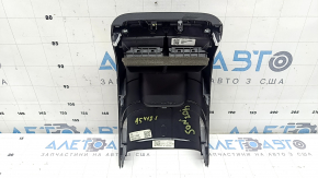 Rear center console trim with air vent for Hyundai Sonata 20-23, black, scratches, broken mount