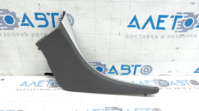 Front upper left center console trim for Hyundai Sonata 11-15, gray, broken fastener, scratches