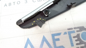 Front upper left center console trim for Hyundai Sonata 11-15, gray, broken fastener, scratches