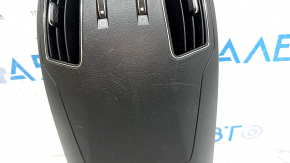 Rear center console trim for Hyundai Sonata 11-15, black, with deflectors, scratches