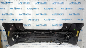 Rear bumper assembly for Audi Q5 80A 18-20 red, with parking sensors, BSM, lights, wiring, scratches, bumps