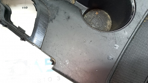 Hyundai Sonata 11-15 center console trim with cup holder and shifter trim, scratches, needs cleaning