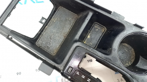 Hyundai Sonata 11-15 center console trim with cup holder and shifter trim, scratches, needs cleaning