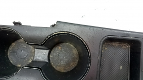 Hyundai Sonata 11-15 center console trim with cup holder and shifter trim, scratches, needs cleaning