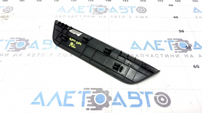 Outer rear left door sill plate for Hyundai Sonata 20-23, black, HEV