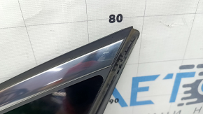 Rear right window, blind glass, Hyundai Sonata 20-22, chrome, scratches on chrome