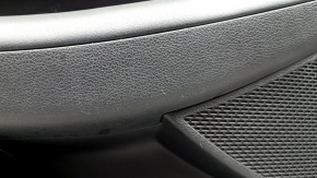 Front left door panel for Hyundai Sonata 20-23, black with black leather insert, black leather armrest, with handle, under the tweeter, chrome molding, scratches