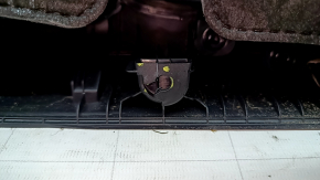 Door trim panel, front right, Hyundai Sonata 20-23, black with black leather insert, black leather armrest, with handle, under the tweeter, chrome molding, scratches, crack in the fastener