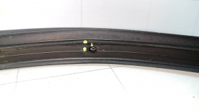 The front left door seal of a Hyundai Sonata 20-22 has torn fasteners.