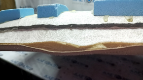 Ceiling trim Chevrolet Camaro 16- coupe without sunroof, creases, for re-gluing