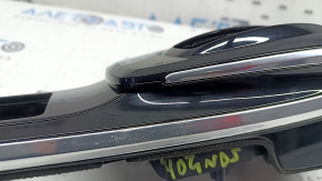 Hyundai Sonata 20-23 gearshift lever cover, glossy black with chrome, Korea, HEV, chrome peeling, scratches