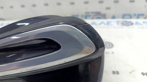 Hyundai Sonata 20-23 gearshift lever cover, glossy black with chrome, Korea, HEV, chrome peeling, scratches