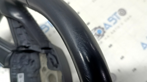 Audi A4 B8 13-16 black leather steering wheel, no buttons, 4 spokes, scratches