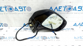 Right side mirror assembly for Lexus RX350 RX450h 10-15, 15 pins, auto-dimming, turn signal, backlight, black, bumpers
