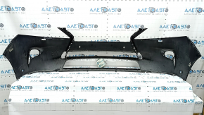 Lexus RX350 RX450h 13-15 bare front bumper, rest for parking sensors and headlight washers, black, pressed, cracks, scratches