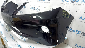 Lexus RX350 RX450h 13-15 bare front bumper, rest for parking sensors and headlight washers, black, pressed, cracks, scratches
