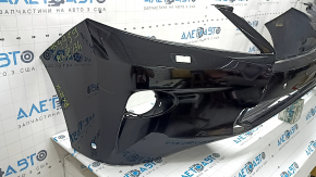 Lexus RX350 RX450h 13-15 bare front bumper, rest for parking sensors and headlight washers, black, pressed, cracks, scratches