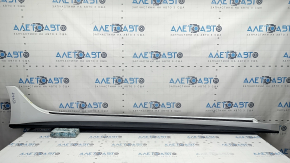 Right threshold for Hyundai Sonata 20-23, complete, with seal, white WC9, worn, broken mount