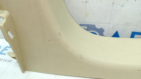 Left trunk opening trim for Lexus RX350 RX450h 10-15 beige, worn