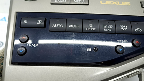 Lexus RX350 RX450h 10-15 head unit with climate control and deflectors, scratches