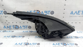 Left front headlight assembly for Kia Niro 17-19 HEV, PHEV, with bracket, halogen, LED DRL, seal peeling off, needs polishing, scratches, cobwebs
