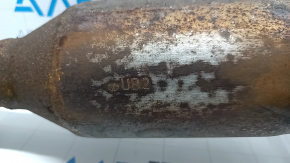 The exhaust pipe, the middle part with the catalytic converter and heater, Lexus RX450h 10-15 is crushed.