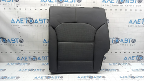 Rear seat backrest, 2nd row, left, Kia Niro 17-22 HEV, PHEV, gray leather, white stitching, perforation, without headrest, worn