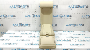 Rear seat armrest, 2nd row, Lexus RX350 RX450h, 10-15, beige leather, dented leather, needs cleaning, scratches
