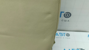 Rear seat armrest, 2nd row, Lexus RX350 RX450h, 10-15, beige leather, dented leather, needs cleaning, scratches