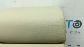 Rear seat armrest, 2nd row, Lexus RX350 RX450h, 10-15, beige leather, dented leather, needs cleaning, scratches