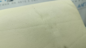 Rear seat armrest, 2nd row, Lexus RX350 RX450h, 10-15, beige leather, dented leather, needs cleaning, scratches
