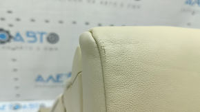 Rear seat armrest, 2nd row, Lexus RX350 RX450h, 10-15, beige leather, dented leather, needs cleaning, scratches