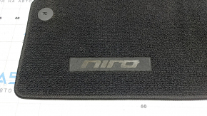 Front right fabric floor mat for Kia Niro 17-22 HEV, PHEV black, dry cleanable