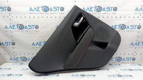 Door trim panel rear left Kia Niro 17-22 HEV, PHEV gray, black glossy insert, leather armrest, scratches