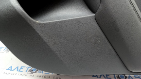 Door trim panel rear right Kia Niro 17-22 HEV, PHEV gray, black glossy insert, leather armrest, with plug, scratches, dry-cleanable