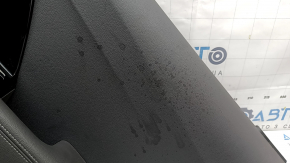Door trim panel rear right Kia Niro 17-22 HEV, PHEV gray, black glossy insert, leather armrest, with plug, scratches, dry-cleanable