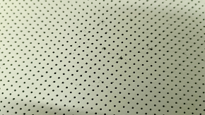 Right rear seat cushion, 2nd row, Lexus RX350 RX450h 13-15, beige leather, perforated, worn, cracked, scratches, needs cleaning