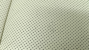 Right rear seat cushion, 2nd row, Lexus RX350 RX450h 13-15, beige leather, perforated, worn, cracked, scratches, needs cleaning