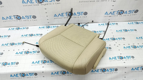 Left rear seat cushion, 2nd row, Lexus RX350 RX450h 10-12, beige leather, perforated, dry-cleanable,