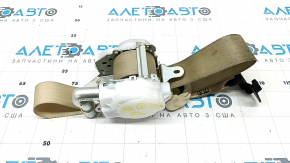 Driver's seat belt for Lexus RX350 RX450h 13-14, beige, water damage, does not retract, needs cleaning