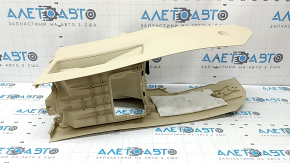 Lexus RX350 RX450h 13-15 lower console base, beige, scratches, needs cleaning, plastic has turned white