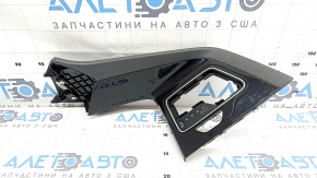 Kia Niro 17-22 HEV, PHEV center console trim, gray, gloss black, with plug, scratches, dents