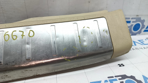 Lexus RX350 RX450h trunk opening trim 10-15 chrome, beige, scratches, dents, whitened plastic, broken fasteners