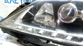 Left front headlight assembly for Lexus RX450h 13-15, LED + halogen, 3 lenses, polished, web
